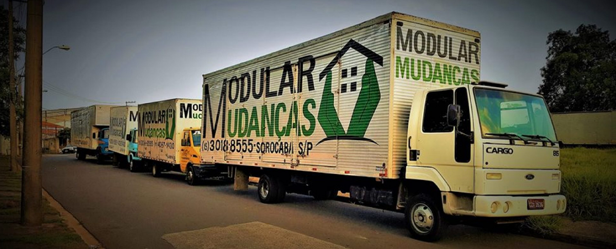 Frota de mudanças interestaduais da Modular Mudanças São Paulo