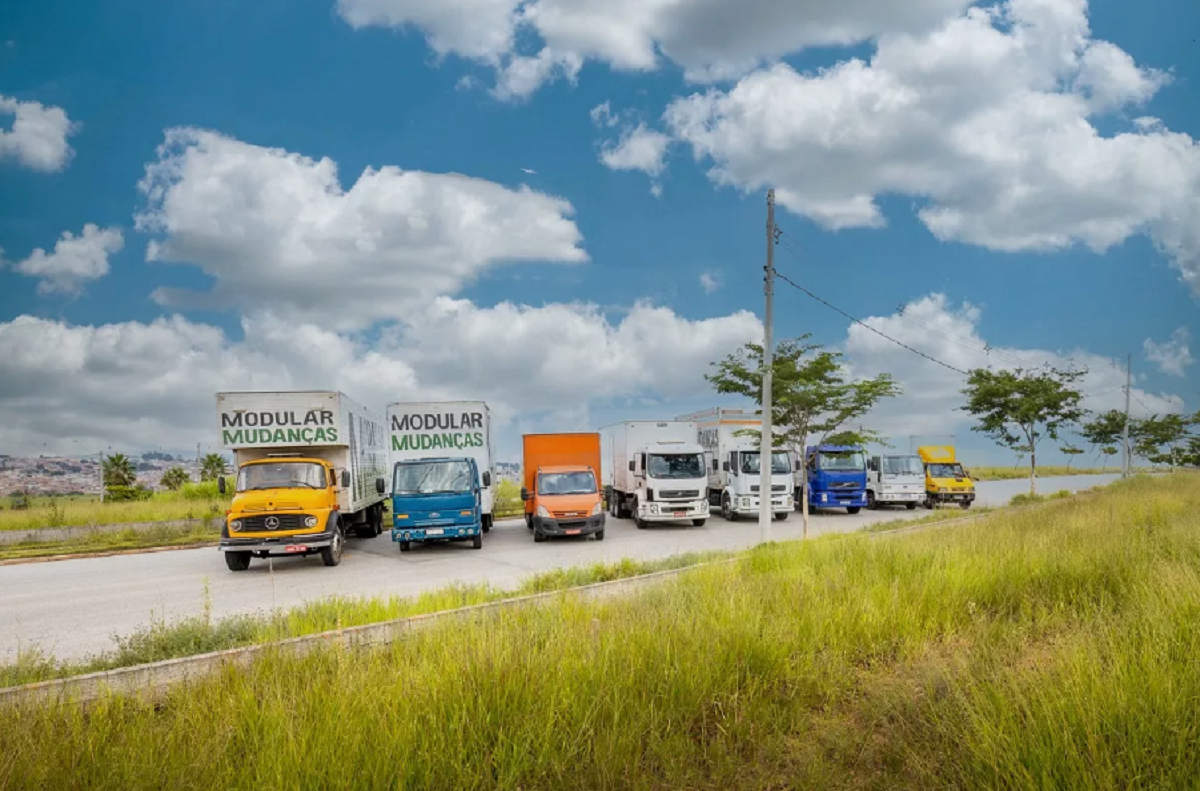 Frota de mudanças residenciais da Modular Mudanças São Paulo